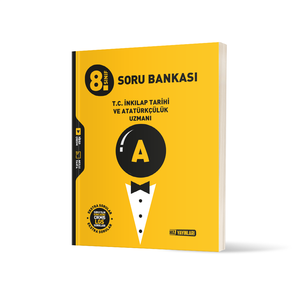 Hız Yayınları 8. Sınıf İnkılap Tarihi ve Atatürkçülük Uzmanı Soru Bankası
