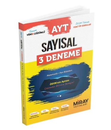 Miray AYT Sayısal 3 Deneme Matematik-Fen Bilimleri