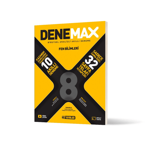 Denemax 8. Sınıf Fen Bilimleri 10'lu Akıllı Deneme