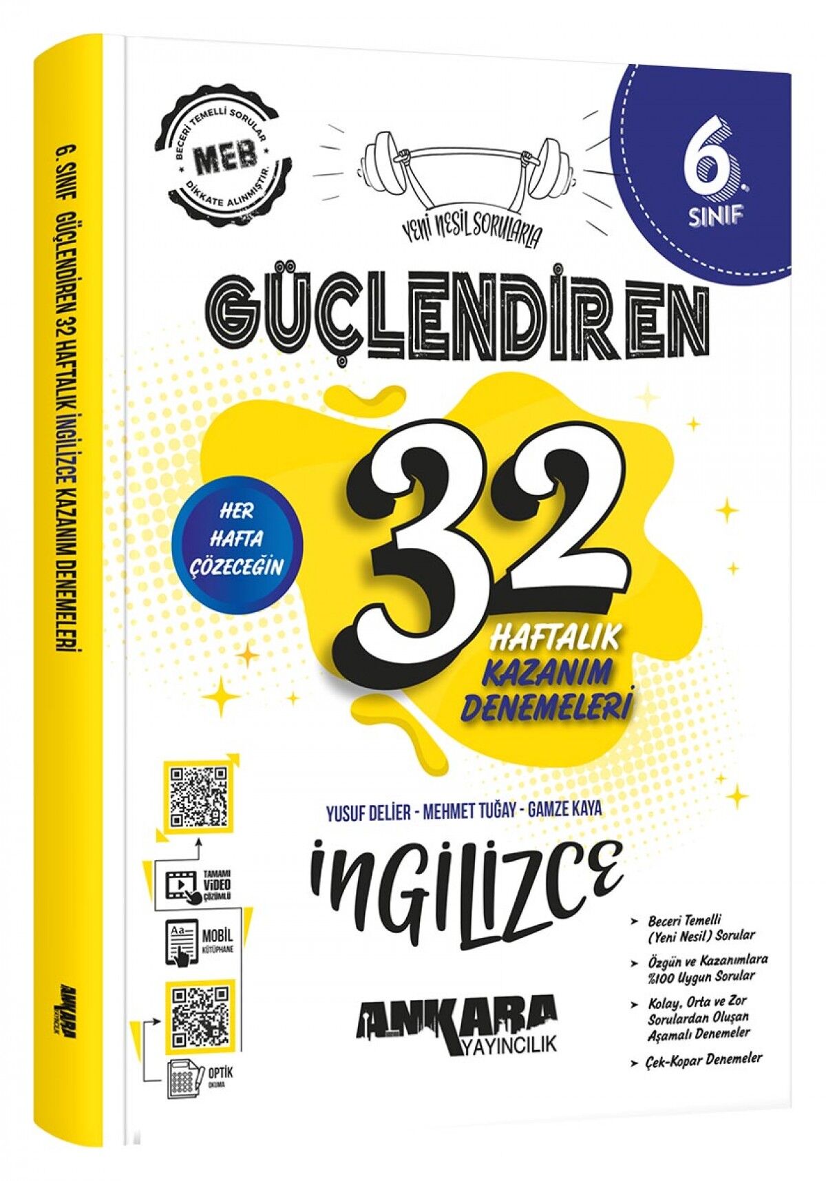 6. Sınıf Güçlendiren 32 Haftalık İngilizce Kazanım Denemeleri