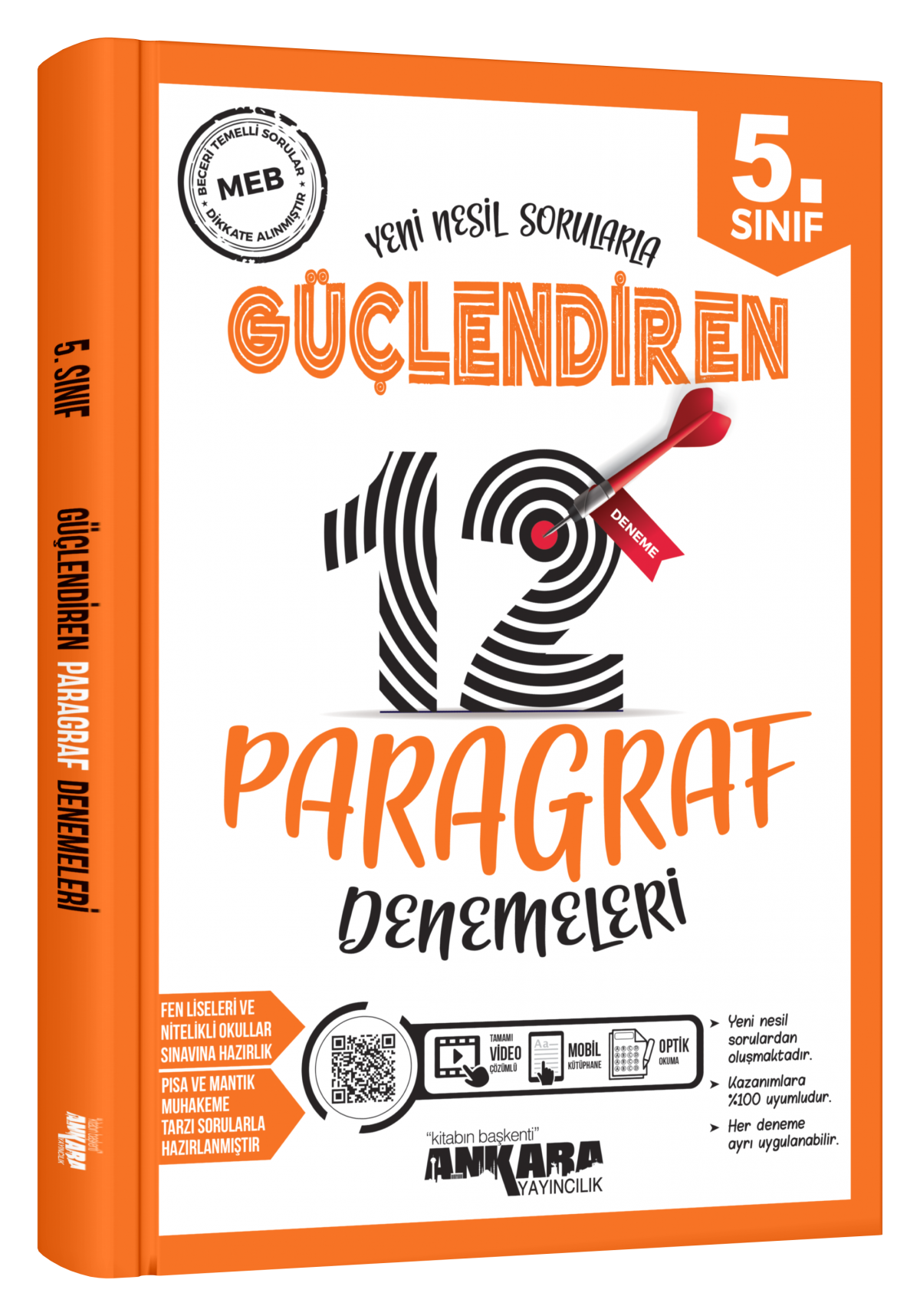 ANKARA YAYINCILIK 5.SINIF PARAGRAF 12 GÜÇLENDİREN DENEME