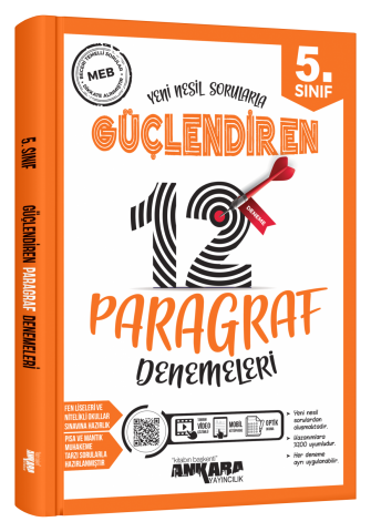 ANKARA YAYINCILIK 5.SINIF PARAGRAF 12 GÜÇLENDİREN DENEME