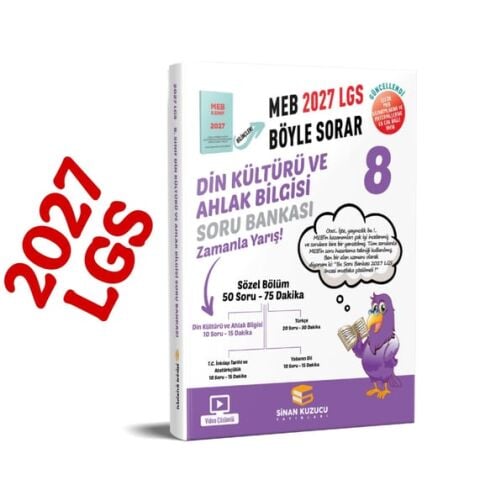 8. Sınıf 2027 Lgs Meb Böyle Sorar DİN KÜLTÜRÜ VE AHLAK BİLGİSİ Soru Bankası Video Çözümlü
