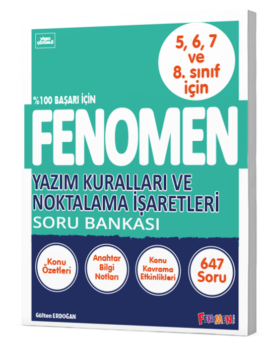 FENOMEN YAZIM KURALLARI VE NOKTALAMA İŞARETLERİ SORU BANKASI