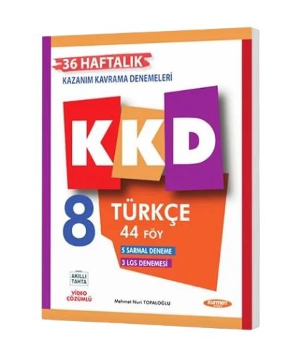 8 TÜRKÇE HAFTALIK KAZANIM KAVRAMA DENEMELERİ (44 FÖY)
