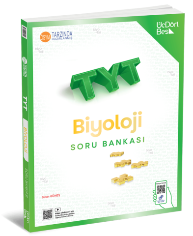 ÜçDörtBeş Yayınları TYT Biyoloji Soru Bankası