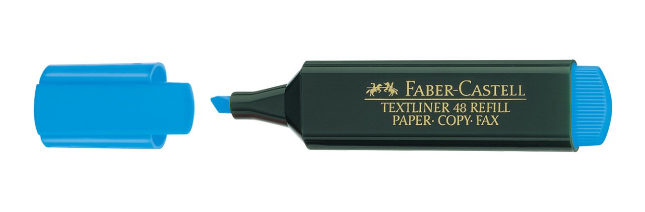 FABER CASTELL TEXTLINER 48 FOSFORLU KALEM Mavi