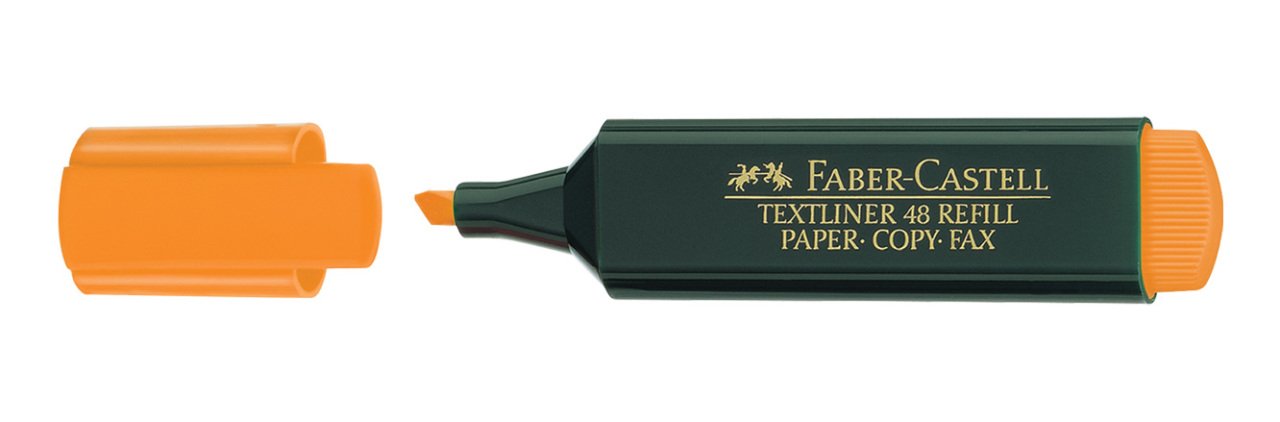 FABER CASTELL TEXTLINER 48 FOSFORLU KALEM Turuncu