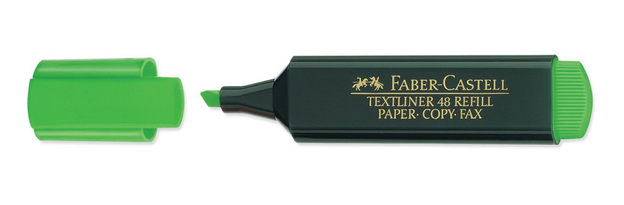 FABER CASTELL TEXTLINER 48 FOSFORLU KALEM Yeşil