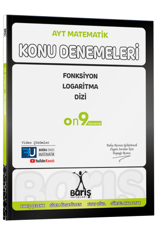 Barış Yayınları AYT Matematik Fonksiyon Logaritma Dizi Konu Denemeleri