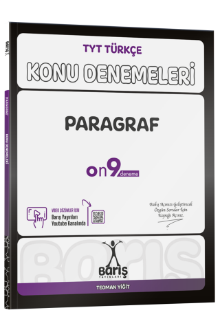 Barış Yayınları TYT Türkçe Paragraf Konu Denemeleri