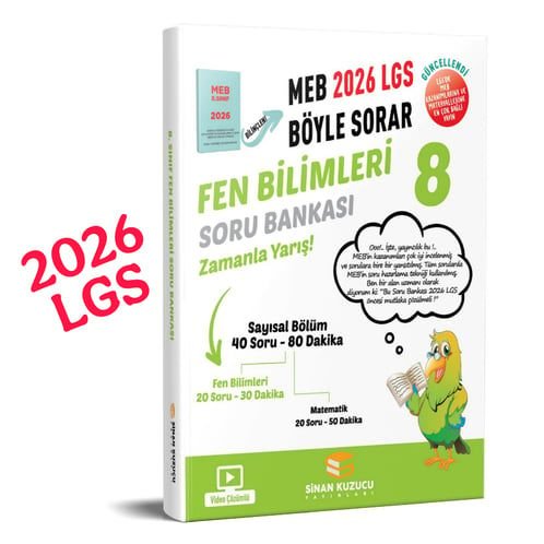 8. SINIF FEN BİLİMLER SORU BANKASI -meb böyle sorar 2026