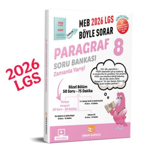 8. SINIF PARAGRAF SORU BANKASI- meb böyle sorar 2026