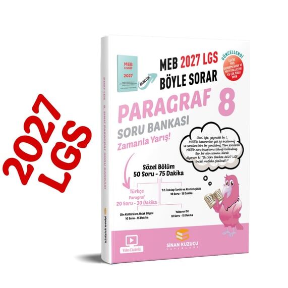 8. SINIF PARAGRAF SORU BANKASI- meb böyle sorar 2027