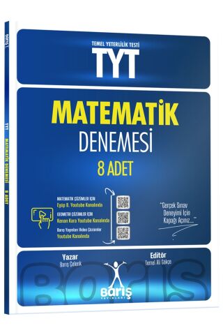 Barış Yayınları TYT Matematik Denemesi 8 Adet