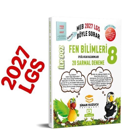 8. SINIF İLK DOZ FEN BİLİMLERİ SARMAL DENEME - meb böyle sorar 27