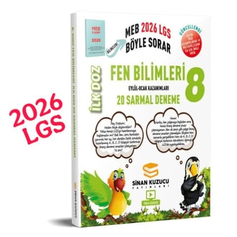 8. SINIF İLK DOZ FEN BİLİMLERİ SARMAL DENEME - meb böyle sorar