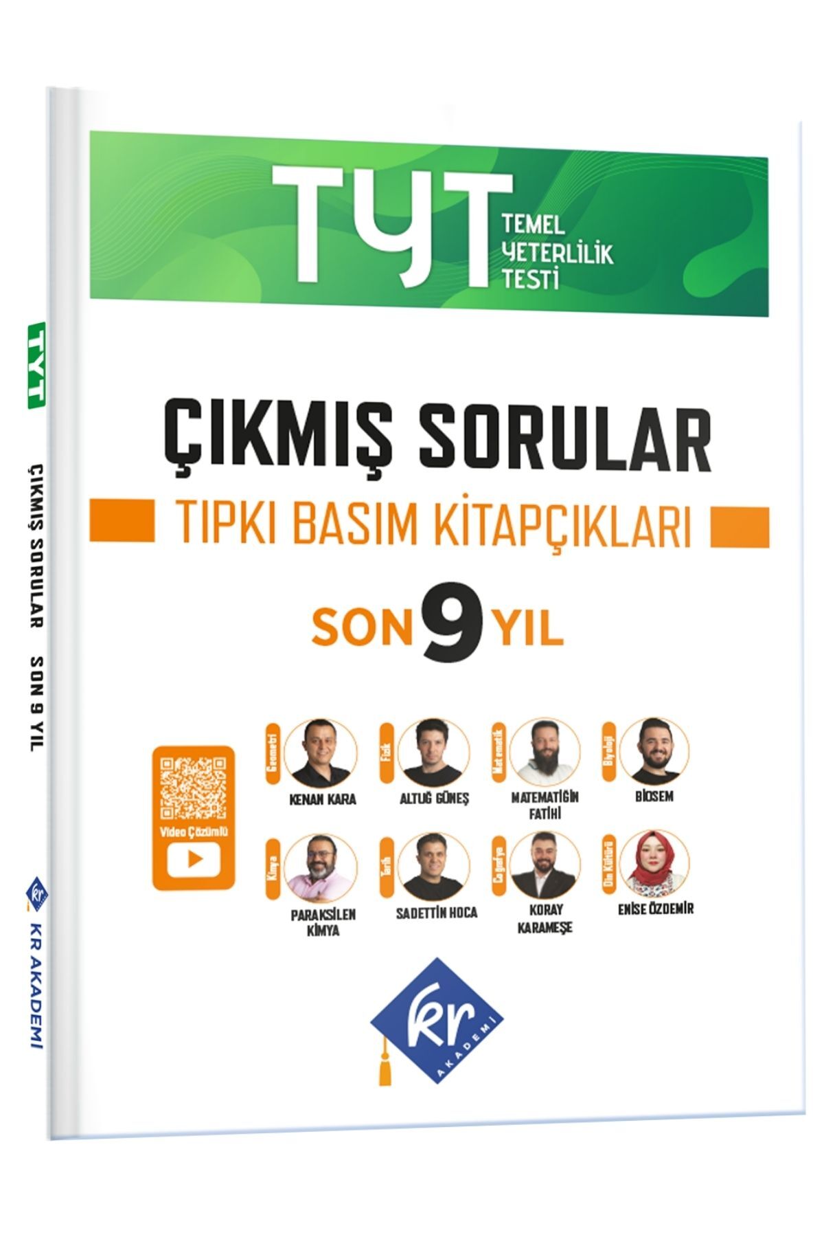 TYT Çıkmış Sorular Son 9 Yıl Tıpkı Basım Kitapçıkları KR Akademi Yayınları