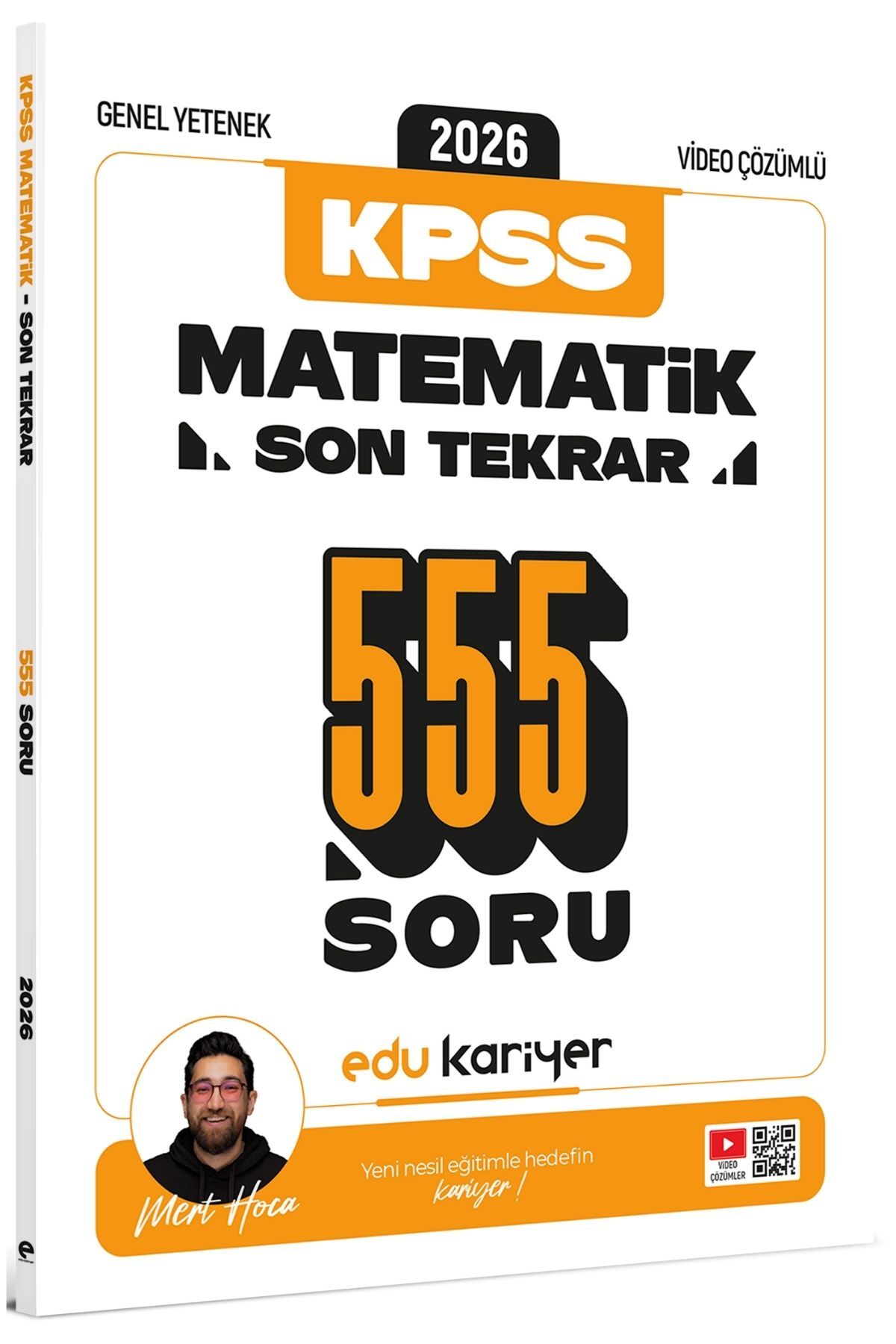Edu Kariyer Mert Hoca 2026 KPSS Genel Yetenek Matematik Son Tekrar 555 Soru