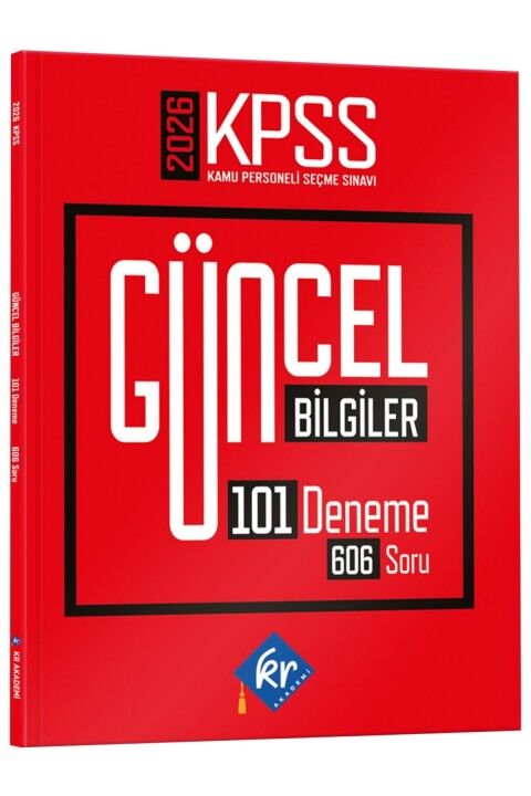 2026 KPSS Güncel Bilgiler 101 Deneme 606 Soru KR Akademi Yayınları