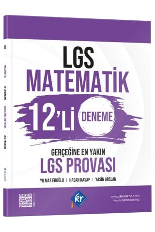 LGS Matematik 12'li Deneme Gerçeğine En Yakın LGS Provası KR Akademi Yayınları